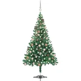 vidaXL Künstlicher Weihnachtsbaum Grün mit Beleuchtung 120 cm
