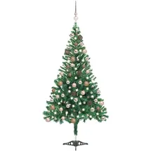 vidaXL Künstlicher Weihnachtsbaum Grün mit Beleuchtung 120 cm