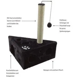 dehner lieblinge Tammy Kratzbaum 68 x 45 cm schwarz