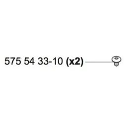Schraube 10mm für Stopschaltermechanismus 575 54 33-10 (4x notwendig)