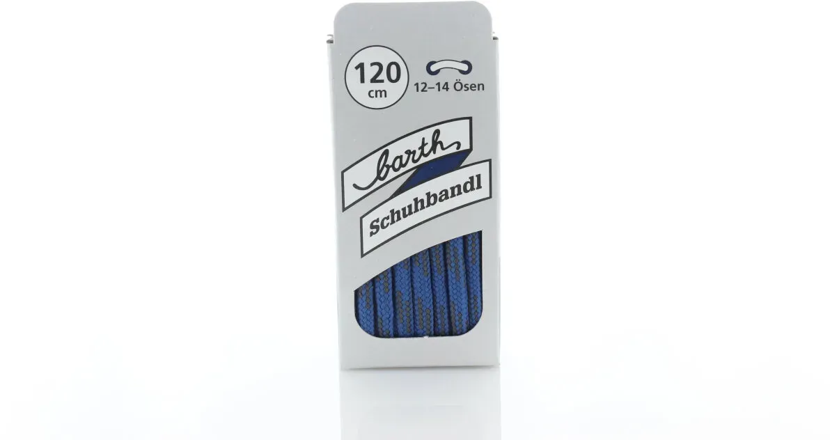 Schnürsenkel Bergsport rund blau / anthrazit 90 cm