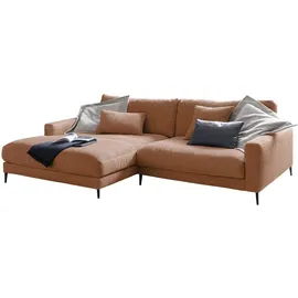 KAWOLA Ecksofa Cara Cord Recamiere links rost