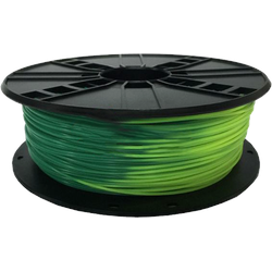 Ampertec 3D-Filament PLA Temperatur-Farbwechsel blaugrün-gelbgrün 1.75mm 1000g Spule