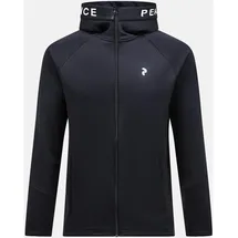 Peak Performance M Rider Zip Hood Herren Schwarz/Weiß M
