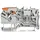 WAGO 2102-1201 Durchgangsklemme 5.20mm Push-In-Klemme Grau