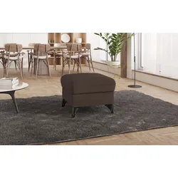 Polsterhocker SIT & MORE "Astoria", braun, B:63cm H:48cm T:74cm, 100% Polyester, Hocker, Passend zur "Astoria"-Serie