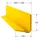 MORAVIA Leitbord gelb 1200 x 150 x 100 mm, 10 mm Stahlblech abgerundete Ecken