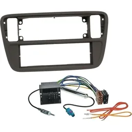 EHO JVC KD-X482DBT Autoradio 1-DIN DAB+ Bluetooth Amazon Alexa mit Einbauset für Skoda Citigo ab 2011