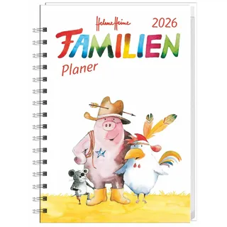 Heye Helme Heine: Familienplaner-Buch A6 2026