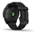 Garmin Fenix 7S Sapphire Solar schiefergraues DLC-Titan Kunststoffarmband schwarz