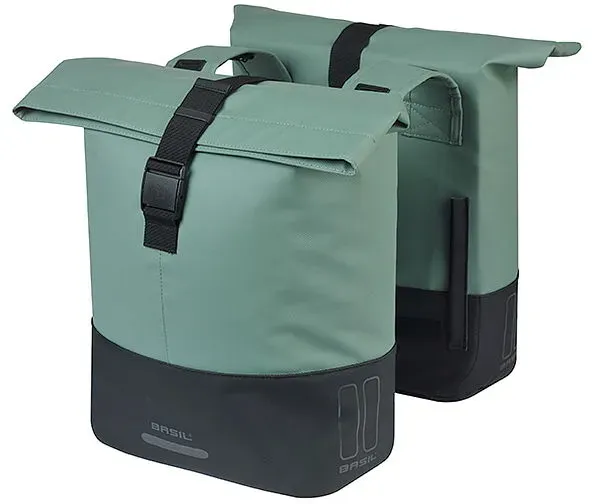 Basil Doppelpacktasche Cove  silbergrün/schwarz