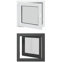 vidaXL Kellerfenster RISOR 50 x 50 cm grau