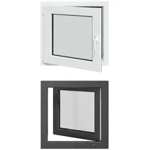 vidaXL Kellerfenster RISOR 50 x 50 cm grau