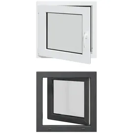vidaXL Kellerfenster RISOR 50 x 50 cm grau