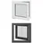 vidaXL Kellerfenster RISOR 50 x 50 cm grau