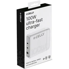 CELLY Power Station 100W Pro Power USB-C Weiß