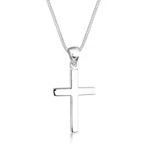 Elli Kette mit Anhänger Kreuz Silber 925