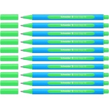 Schneider Slider Edge XB Kugelschreiber (Strichstärke: XB, dokumentenecht, Dreikant-Stift) 10er Pack,,grün