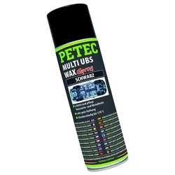 PETEC 73460 Multi UBS Wax Schwarz Spray 500ml Schutzfilm Schutzkonservierung