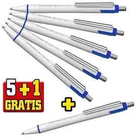 Schneider Slider Xite weiß, Schreibfarbe: blau, 5 St. + GRATIS 1 St.