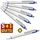 Schneider Slider Xite weiß, Schreibfarbe: blau, 5 St. + GRATIS 1 St.