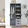 [en.casa] Kleiderschrank Eiselfing 80 x 176 x 52 cm Grau