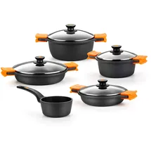 Bra Efficient Topf-Set 9-tlg. 4 x Topf + 4 x Deckel