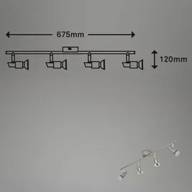 Brilo Briloner 4xGU10 12W Matt-Nickel