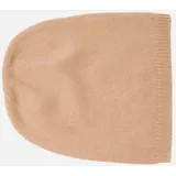 MayTree Strickmütze Beanie-Mütze aus 100% Kaschmir mit Rand Beige (Stück, 1-St) beige