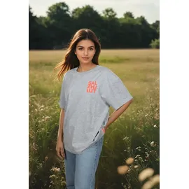 salzhaut Shirt WEVEN in Grey Melange | Gr.: XS