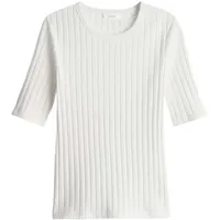 Opus Rippshirt Savka Weiß 38