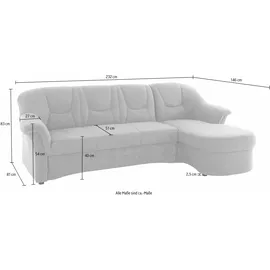 DOMO collection Ecksofa DOMO COLLECTION "SARAFINA 232x146 cm, auch mit Federkern für noch mehr Sitzkomfort", orange (terrakotta), B:232cm H:83cm T:146cm, Luxus-Microfaser (92% Polyester, 8% Nylon);Microfaser PRIMABELLE (100% Polyester);Microfaser PRIMABELLE (100%