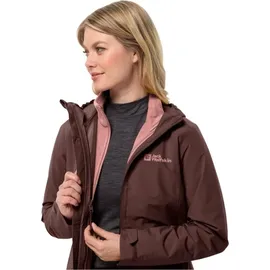 Jack Wolfskin Moonrise 3in1 Jacket Damen dark maroon S