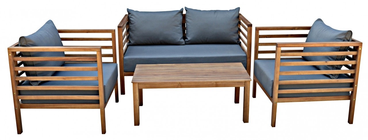 Gardissimo SAMOA Holz Lounge Set Gartenmöbel Sitzgruppe Akazie