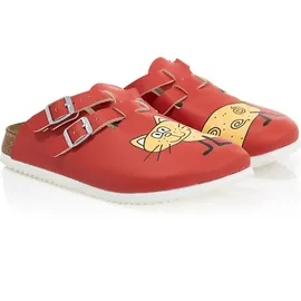 Birkenstock Clog Kay Superlauf, Birko-Flor, Cat Red, schmal, Größe 41