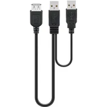 goobay USB 2.0 Kabel 0,30 m Schwarz