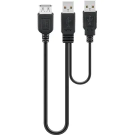 goobay USB 2.0 Kabel 0,30 m Schwarz
