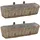 vidaXL Balkon-Blumentöpfe 60 x 18 x 13 cm braun 2 St.