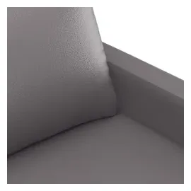 vidaXL 2-Sitzer-Sofa Grau 120 cm Kunstleder