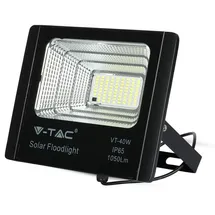 V-Tac VT-40W Solarscheinwerfer mit Solarpanel - Schwarz