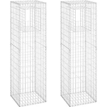 vidaXL Gabionensäulen 50 x 50 x 180 cm