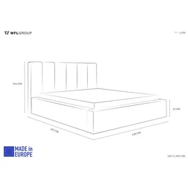 WFL GROUP Amira 200 x 200 cm Schwarz