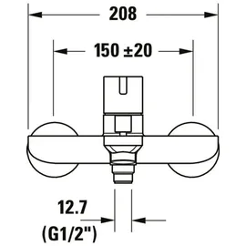 Duravit D-Neo Einhandwannenmischer Chrom