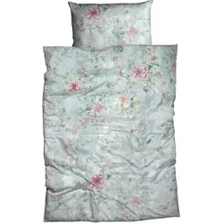 CASATEX Bettwäsche »Nadera«, verwunschener Rosengarten, geheimnisvoller Charakter CASATEX mint/rose B/L: 135 cm x 200 cm