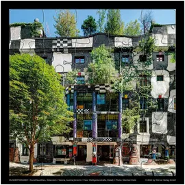 Wörner Verlag GmbH Hundertwasser Puzzle mit Grußkarte
