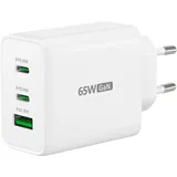 j5create JUP3365E-EN 65-Watt-GaN-USB-C®-Ladegerät mit 3 Anschlüssen - EU