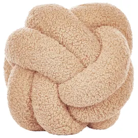 Beliani MALNI Dekokissen 19 x 19 cm Beige