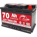 Speed Autobatterie AGM 70Ah 760A Start&Stop L3