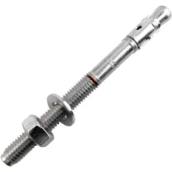 Bolzenanker 8x95mm Schwerlastanker mit Mutter und Unterlegscheibe Schwerlastdübel Stahlanker verzinkt 50 Stück Klimas