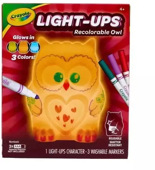 Crayola: Abwischbares, ausmalbares Nachtlicht - Eule
